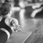 Group of girls to exercise, yoga in the studio